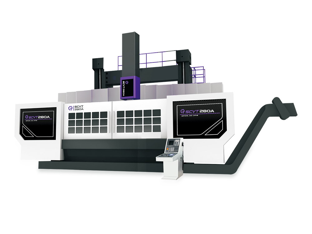 SCVT Double Column CNC Vertical Lathe series  280、350、400